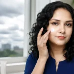 মেঘলা দিনে সানস্ক্রিন ব্যবহার করছেন এক নারী!