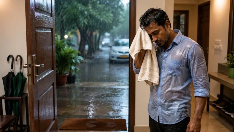 বৃষ্টিতে ভিজে ঘরে ফেরার পর স্বাস্থ্য সুরক্ষার জন্য করণীয়!