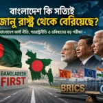 বাংলাদেশ ফার্স্ট নীতিতে বাংলাদেশের পরিবর্তিত পররাষ্ট্রনীতির প্রতীকী চিত্র