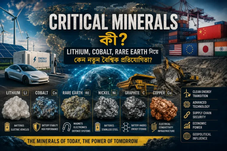 Lithium Cobalt ও Rare Earth নিয়ে বৈশ্বিক Critical Minerals প্রতিযোগিতা