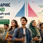 বাংলাদেশের তরুণ জনগোষ্ঠী ও অর্থনৈতিক সম্ভাবনার প্রতীকী চিত্র