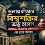 ডলার, বৈশ্বিক রিজার্ভ কারেন্সি ও বিশ্ব অর্থনৈতিক শক্তির প্রতীকী চিত্র