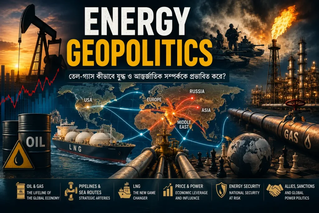 Energy Geopolitics-এ তেল গ্যাস pipeline ও আন্তর্জাতিক শক্তির প্রতিযোগিতা