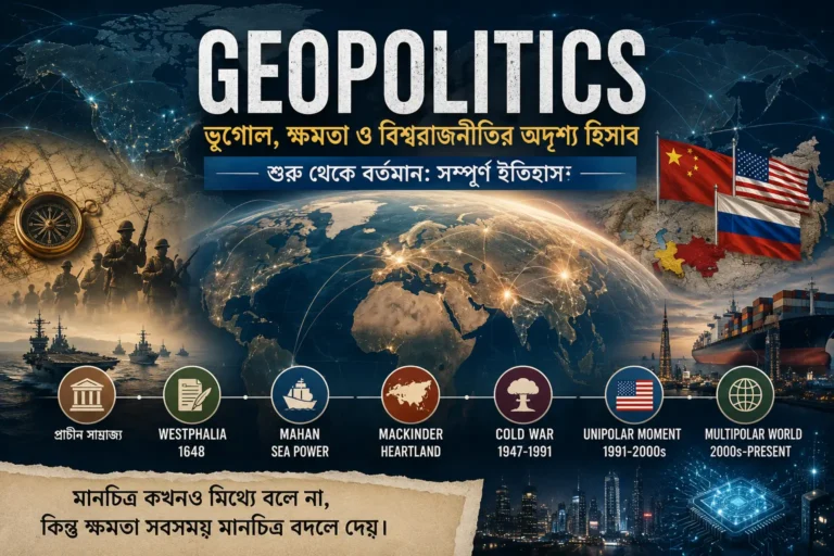 Geopolitics বা ভূরাজনীতিতে বিশ্বশক্তির পরিবর্তন ও বৈশ্বিক মানচিত্র