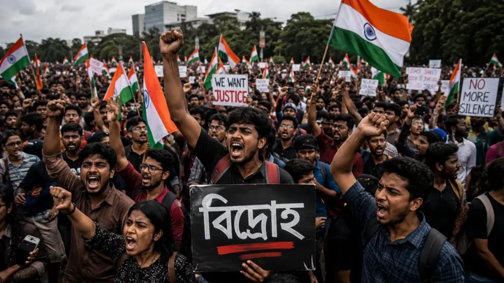 ভারতে ককরোচ আন্দোলনে শিক্ষার্থীদের বিক্ষোভ
