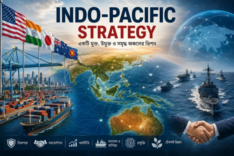 Indo-Pacific Strategy ও এশিয়া-প্রশান্ত মহাসাগরীয় ভূরাজনীতির প্রতীকী মানচিত্র