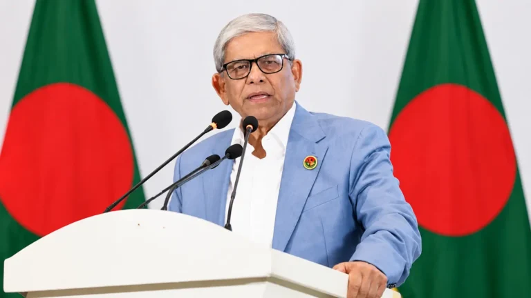 মির্জা ফখরুল ইসলাম আলমগীর বক্তব্য দিচ্ছেন