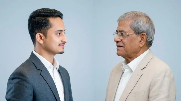 মির্জা ফখরুল ইসলাম আলমগীর ও সারজিস আলমের ছবি