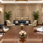 ভারতের প্রধানমন্ত্রী নরেন্দ্র মোদির সঙ্গে বাংলাদেশে নিযুক্ত ভারতীয় হাইকমিশনার দিনেশ ত্রিবেদীর বৈঠক।