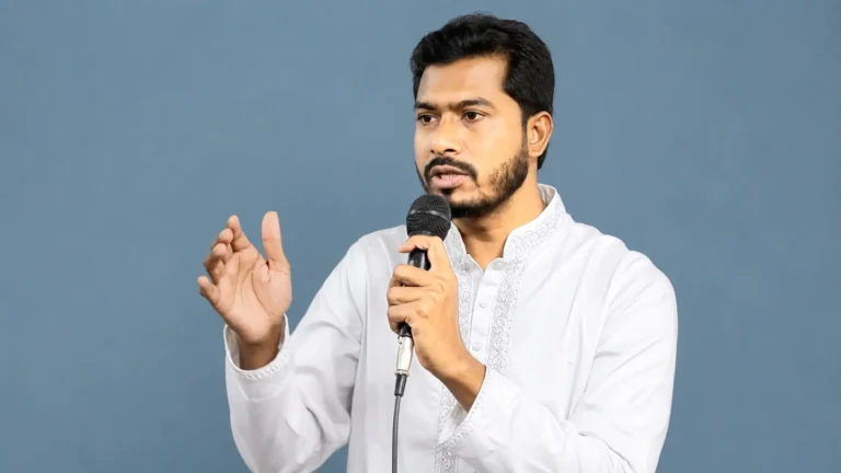 জামায়াত ও আওয়ামী লীগ নিয়ে বক্তব্য দিচ্ছেন নুরুল হক নুর