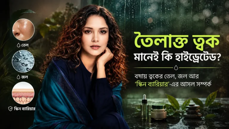 বর্ষায় তৈলাক্ত ত্বক, আর্দ্রতা ও স্কিন ব্যারিয়ারের সম্পর্ক নিয়ে ফিচার ছবি