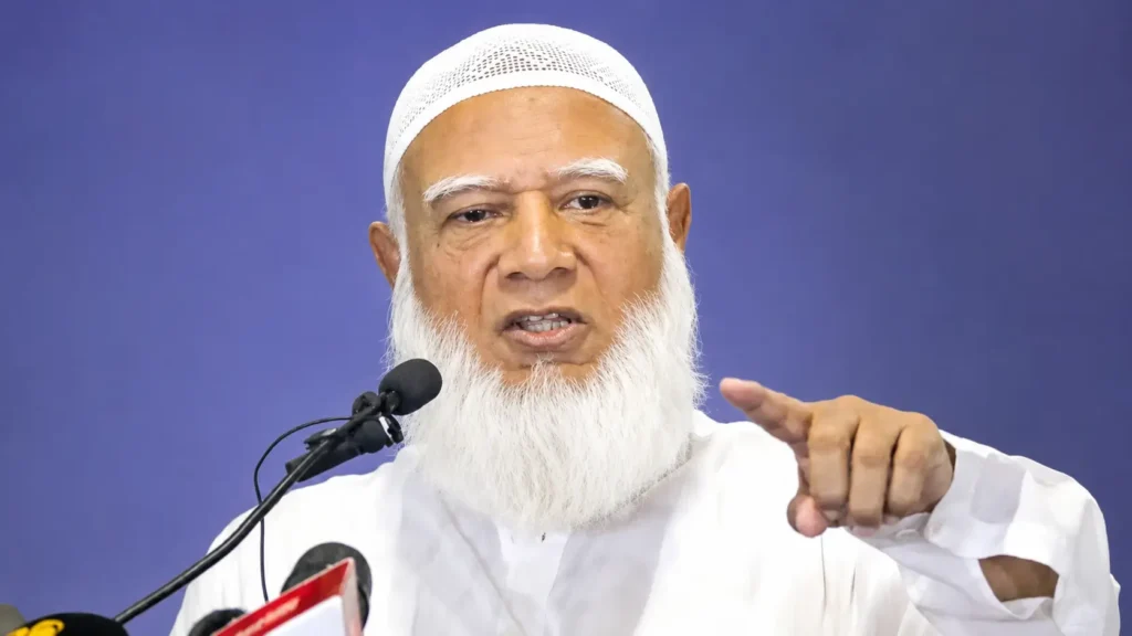 ২৪-এর আন্দোলন নিয়ে বক্তব্য দিচ্ছেন জামায়াত আমির শফিকুর রহমান