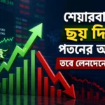 শেয়ারবাজারে ছয় দিনের পতনের পর DSE সূচকের উত্থান