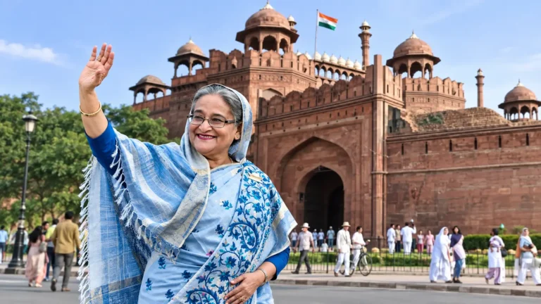 দিল্লিতে অবস্থানরত শেখ হাসিনা