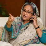 ফোনে কথা বলছেন শেখ হাসিনা—ট্রাইব্যুনালে উপস্থাপিত ফোনালাপের প্রতিবেদনের প্রতীকী ছবি। Caption: আন্তর্জাতিক অপরাধ ট্রাইব্যুনালে শেখ হাসিনার একটি ফোনালাপের রেকর্ড উপস্থাপনের দাবি করেছে প্রসিকিউশন।