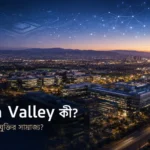 Silicon Valley ও বিশ্বের প্রযুক্তি সাম্রাজ্যের প্রতীকী দৃশ্য