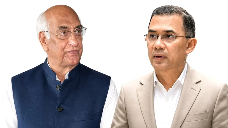 বাংলাদেশের প্রধানমন্ত্রী তারেক রহমান ও সাবেক ভারতীয় কূটনীতিক বিদ্যাভূষণ সোনির ফাইল ছবি