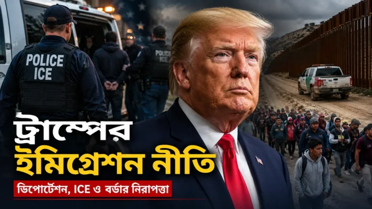 Trump-এর Immigration Policy, ICE ও Border Security-এর প্রতীকী ছবি