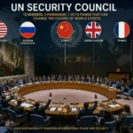 UN Security Council কী—P5 দেশের veto power-এর প্রতীকী চিত্র