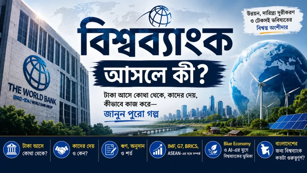 বিশ্বব্যাংক কীভাবে কাজ করে এবং উন্নয়নশীল দেশগুলোকে কীভাবে অর্থায়ন করে