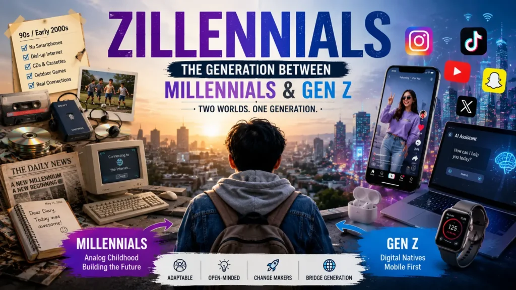 Zillennials প্রজন্মের সঙ্গে Millennials ও Gen Z-এর তুলনামূলক চিত্র