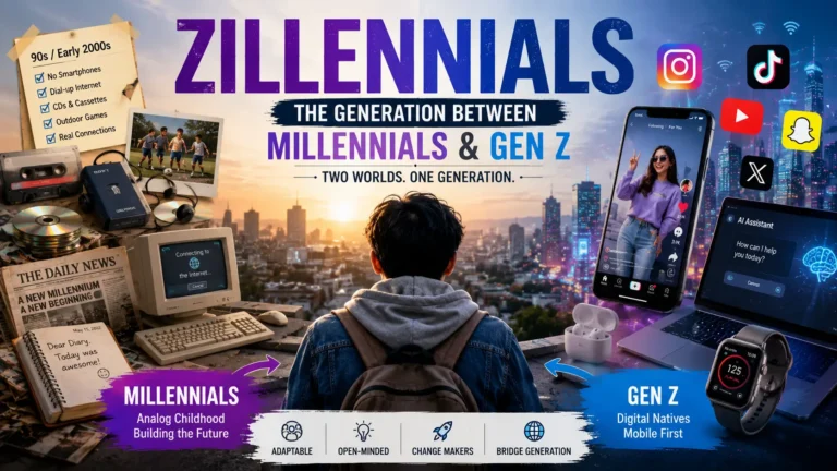 Zillennials প্রজন্মের সঙ্গে Millennials ও Gen Z-এর তুলনামূলক চিত্র