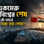 একমেরু বিশ্ব থেকে বহুমেরু বিশ্বে পরিবর্তনের প্রতীকী চিত্র