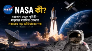 NASA কী—পৃথিবী, চাঁদ ও মহাকাশ অনুসন্ধানের প্রতীকী NASA editorial image