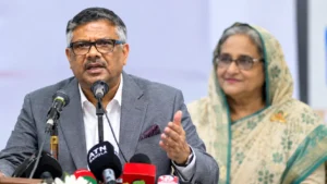 বিএনপির প্রতিষ্ঠাবার্ষিকীর অনুষ্ঠানে বক্তব্য দিচ্ছেন রুহুল কুদ্দুস তালুকদার দুলু